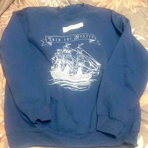 Van Morrison sweatshirt! Gildan, royal blue, size L! Brand new!